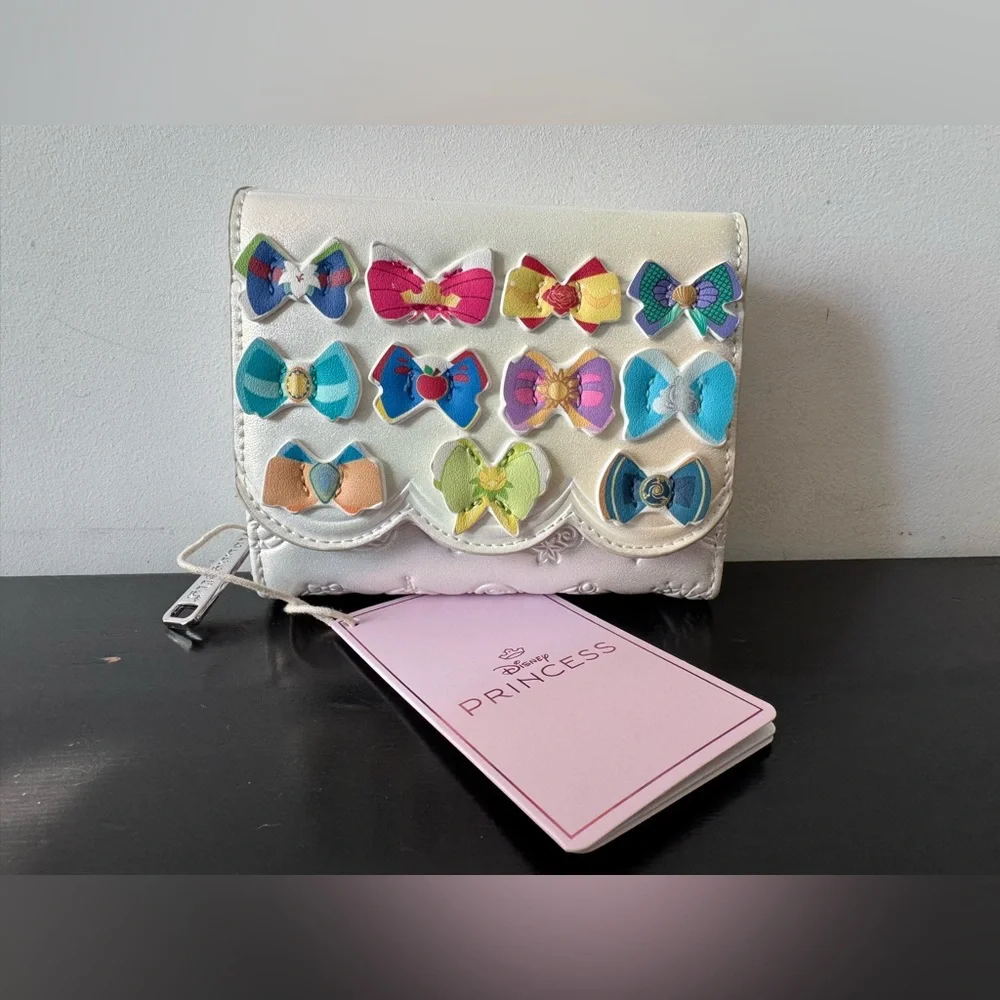 Loungefly Disney Princess Bows Icons Iridescent Wallet - Picture 3 of 7
